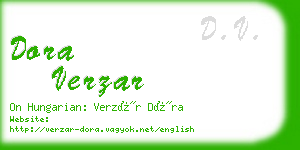 dora verzar business card